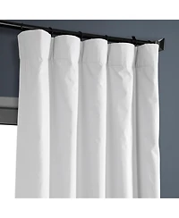Half Price Drapes Whisper White Solid Cotton Hotel Blackout Curtain