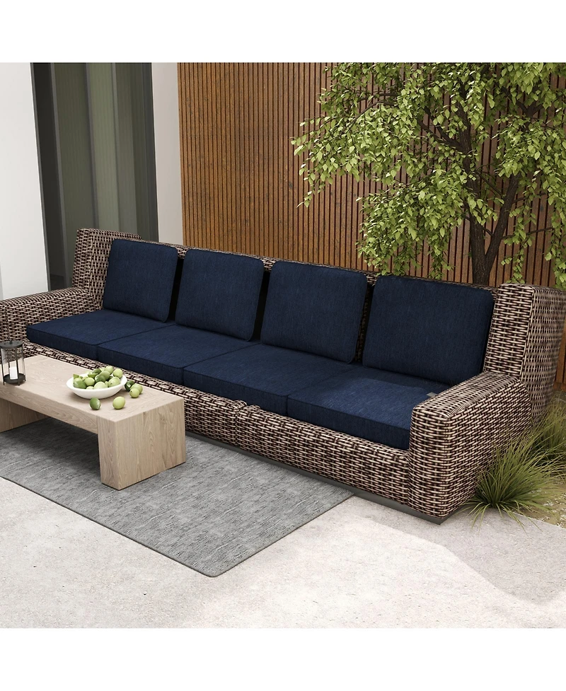 Slickblue 2-Pack Outdoor Patio Cushion Set with Removable Covers