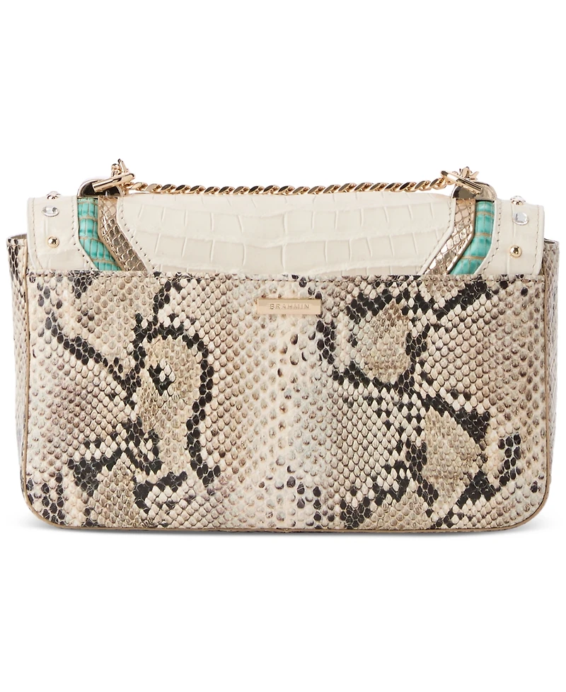 Brahmin Rosa Cloud Dancer Dubois Small Leather Crossbody