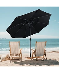 3-tier Vented Patio Umbrella with Push Button Tilt