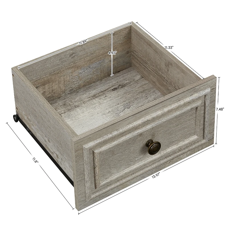 Modern White 5 Drawer Dresser Bathrooom Cabinet Ample Storage Wide Chest of Drawers