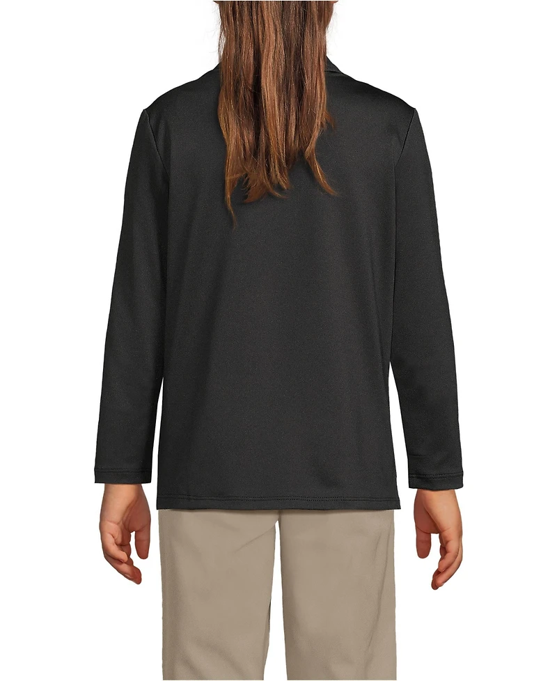 Lands' End Girls Long Sleeve Feminine Fit Rapid Dry Polo Shirt