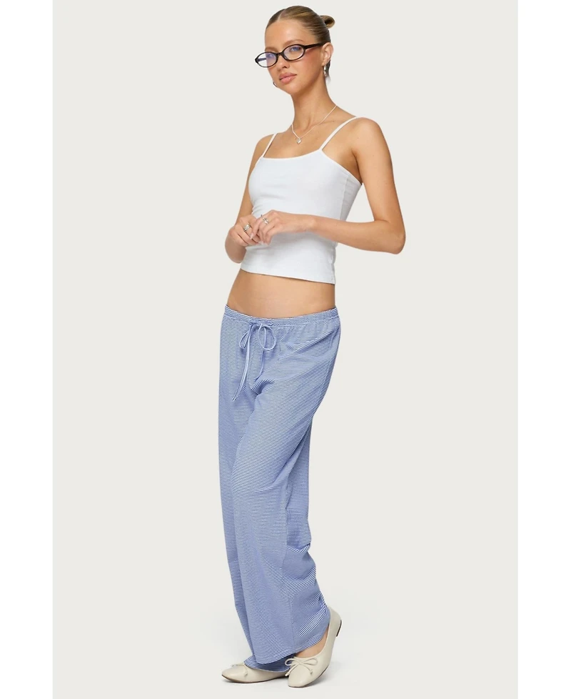Edikted Women's Olivia Striped Loose Fit Pants