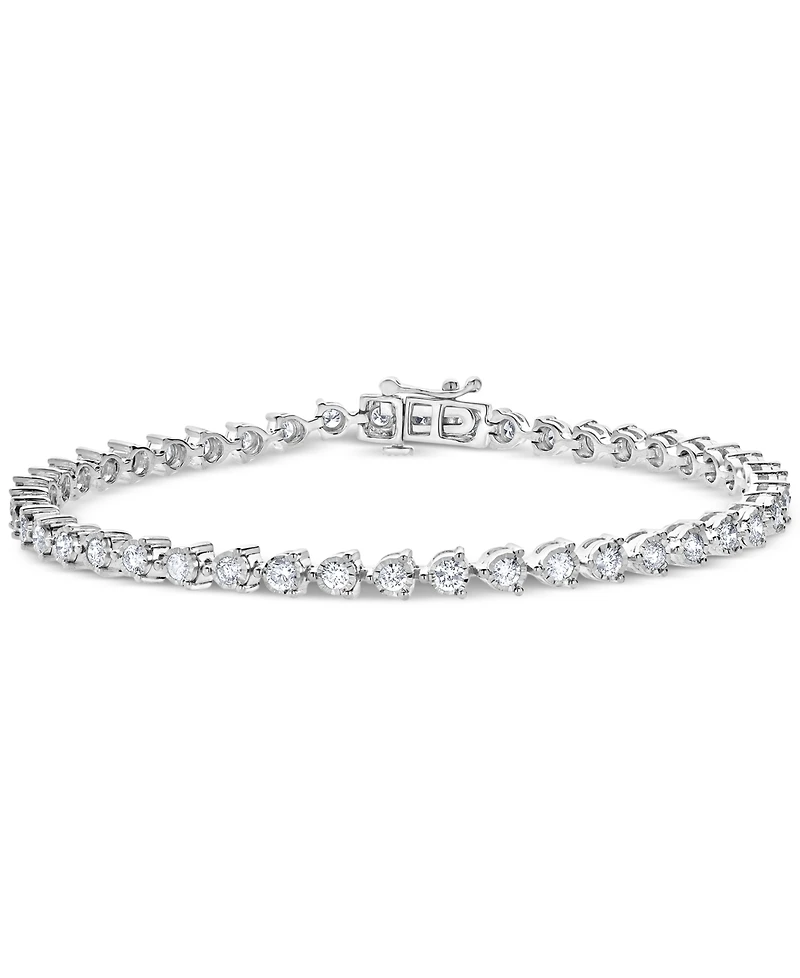 Forever Grown Diamonds Lab Grown Diamond Tennis Bracelet (2 ct. t.w.) in Sterling Silver
