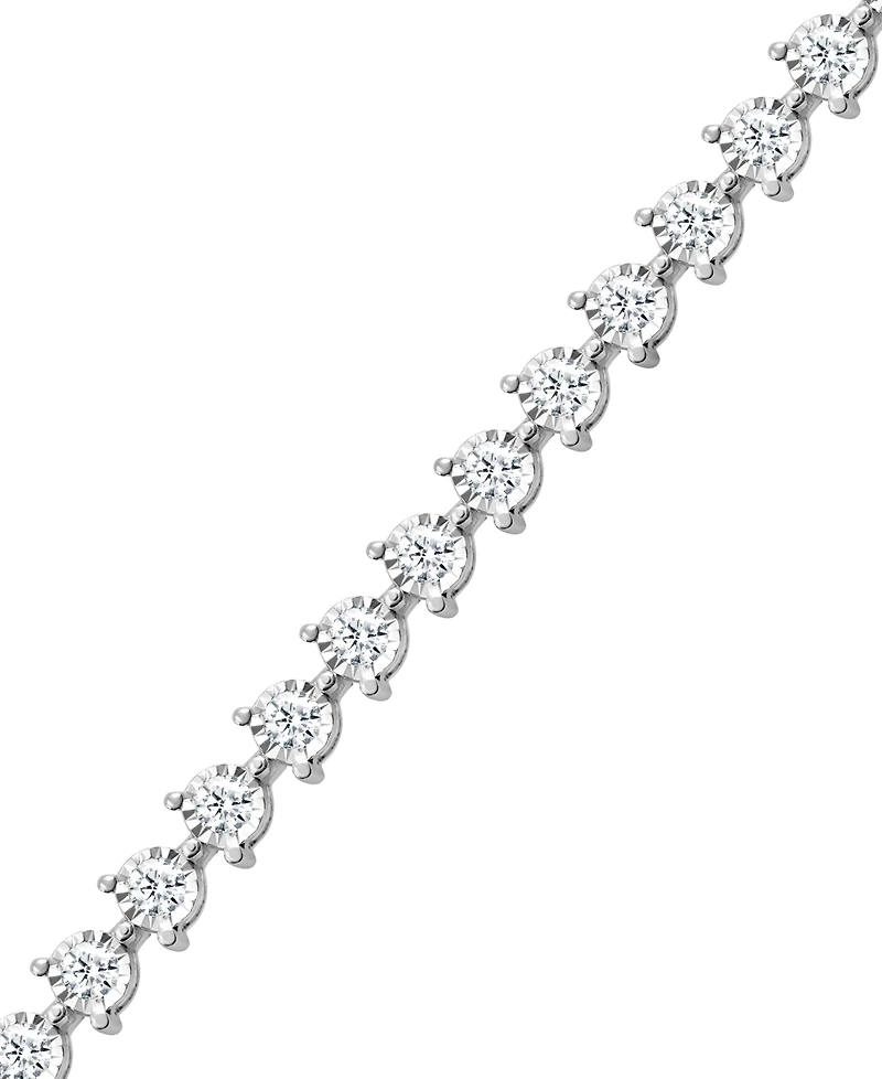 Forever Grown Diamonds Lab Grown Diamond Tennis Bracelet (2 ct. t.w.) in Sterling Silver