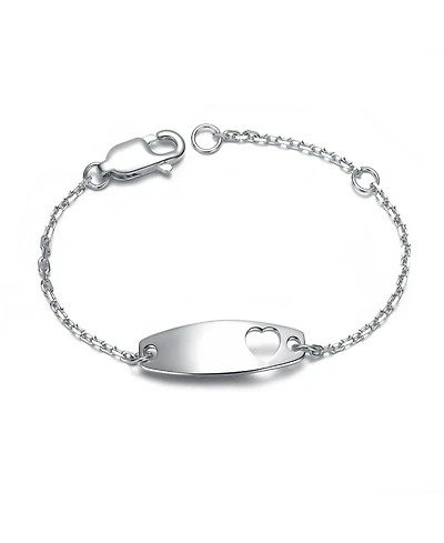 Chic Minimalist Id Bracelets with Heart Detail