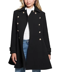 Guess Women's Double-Breasted Skirted Coat
