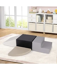 Slickblue Kids 4-Piece Climb and Crawl Foam Block Play Set