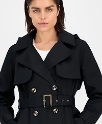 London Fog Women's Double-Breasted Belted Trench Coat, Exclusively at Macy's