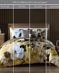 Bebejan Zayra Bedding 100% Cotton Sateen 5 Piece King Size Reversible Comforter Set