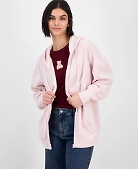 Hippie Rose Juniors' Oversized Full-Zip Hoodie