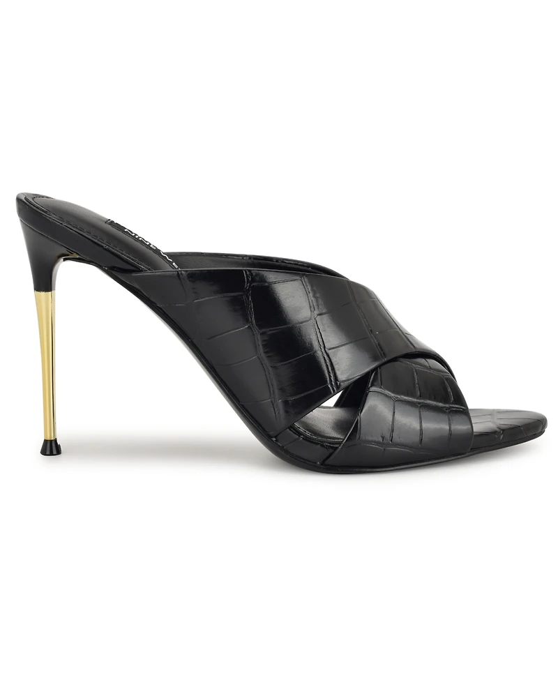 Nine West Women's Sancie Crisscross Stiletto Sandals