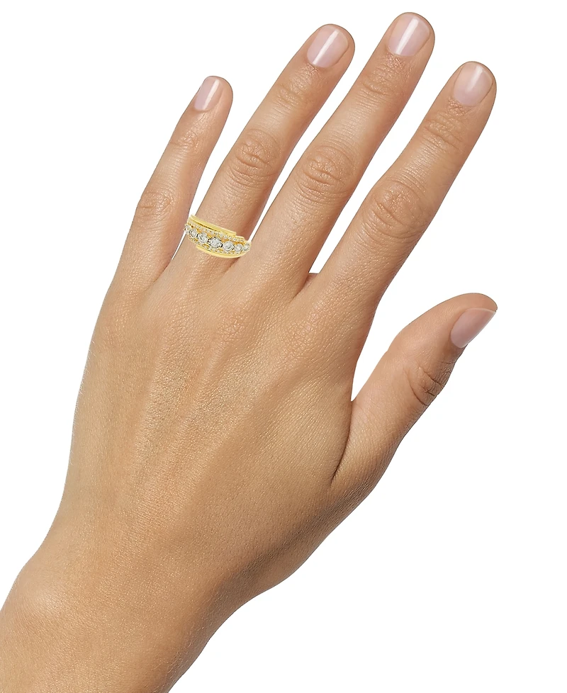 Diamond Three Row Ring (1/2 ct. t.w.) in 14k Gold