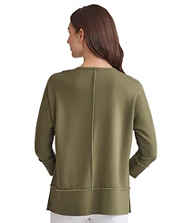 Jones New York Petite Serenity Knit Dolman-Sleeve Tunic