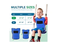 Outree Medium Blue Weighted Compression Vest for Kids with Sensory Needs