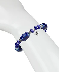 Patricia Nash Blue Textured Ceramic Stretch Bracelet