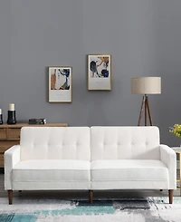 Gold Sparrow 80" Faux Fur Camden Convertible Sofa Bed, Created for Macy's
