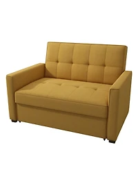 Gold Sparrow 51" Polyester Chandler Convertible Loveseat Bed, Created for Macy's