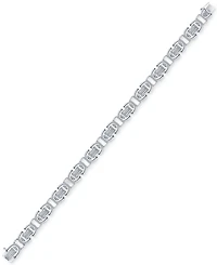 Men's Diamond Pave U Link Bracelet (1 ct. t.w.) in Sterling Silver