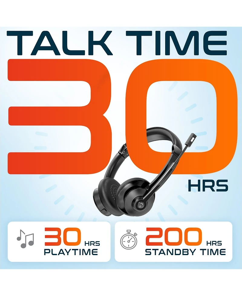 Delton 30X Bluetooth Headset & 3-in-1 Wireless Charging Station (DHSWC130XD)
