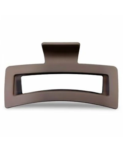 Extra Large Rectangular Claw Clip Brown