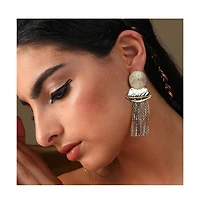 Sohi Women's Blue Egyptian Drop Earrings