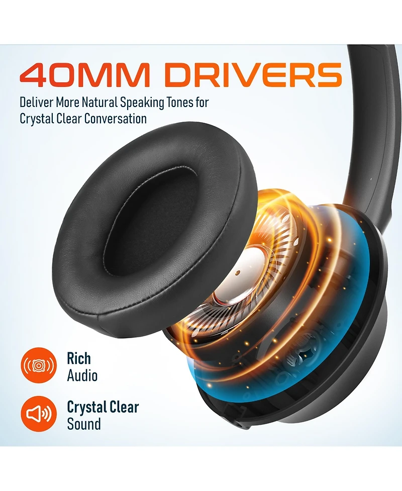 Delton 40Y Usb/Usb-c Mono Headset with Noise Canceling Mic (DWH40YAC)