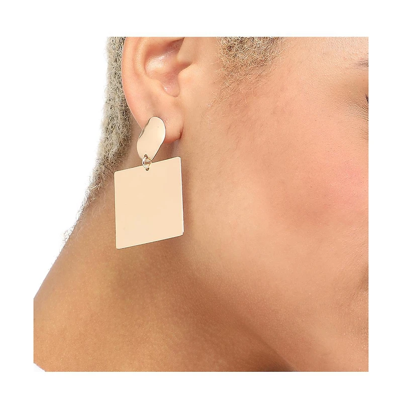 Sohi Women's Square Drop Earrings