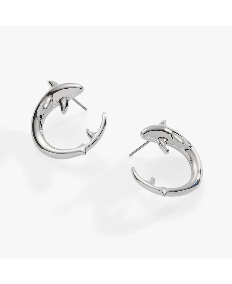 Alex and Ani Shark Front to Back Hoop