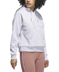 adidas Seasonal Essentials Ruffled Big Logo Graphic Hoodie