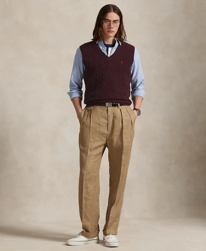 Polo Ralph Lauren Men's Cable-Knit Wool-Cashmere Sweater Vest