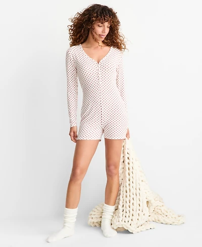 State of Day Women's Heather Rib-Knit Romper, Macy's Exclusive