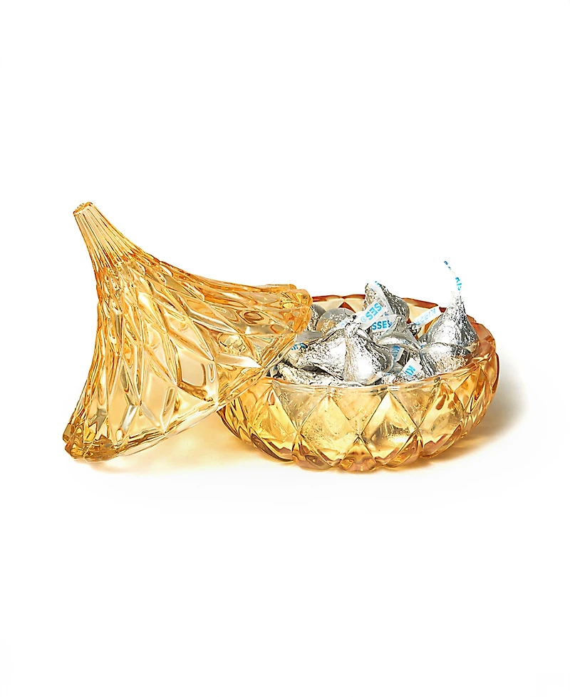 Godinger Candy Dish, Amber Hershey's Kiss