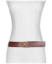 Micheal Kors Women's Embossed Logo Leather Belt