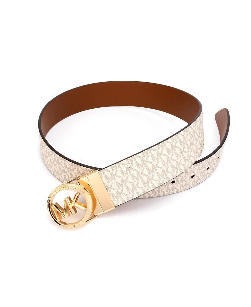 Micheal Kors Women's Embossed Logo Reversible Belt