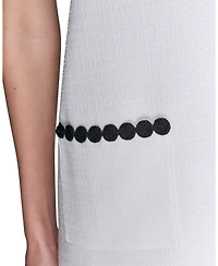 Karl Lagerfeld Paris Women's Sleeveless Tweed Shift Dress