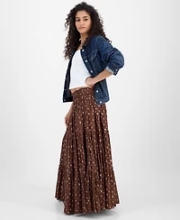 Lucky Brand Women's Broomstick Cotton Maxi Skirt