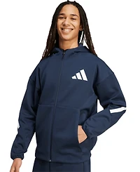 adidas Men's Full Zip Hooded Track Jacket