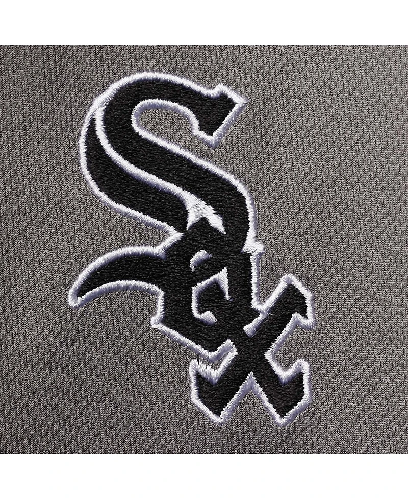 Men's Fanatics Gray Chicago White Sox Big Tall Solid Birdseye Polo Shirt