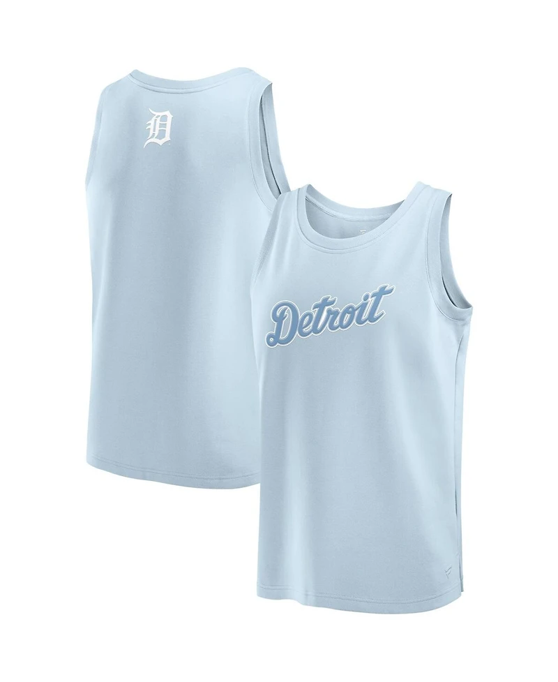 Fanatics Men's Light Blue Detroit Tigers Elements Tank Top