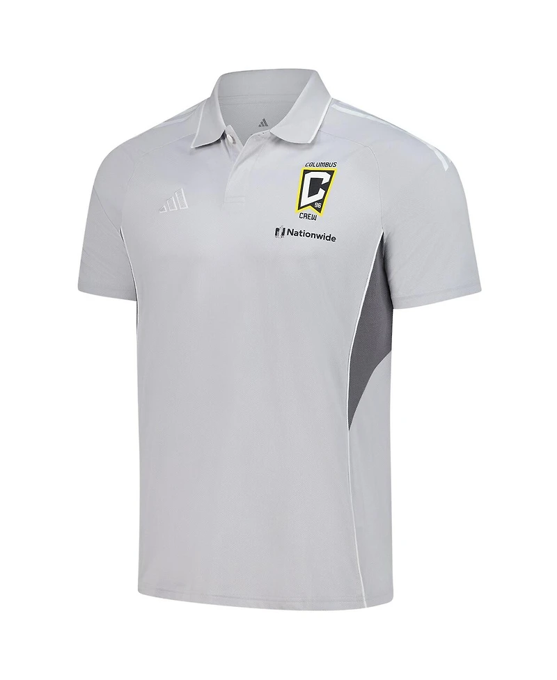 Adidas Men's Silver Columbus Crew 2025 Training Polo Shirt