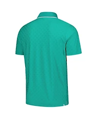 Puma Men's Green Arnold Palmer Invitational Tipped Jacquard Polo Shirt