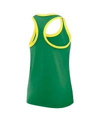 Nike Women's Green Oregon Ducks Primetime Racerback Tri-Blend Tank Top