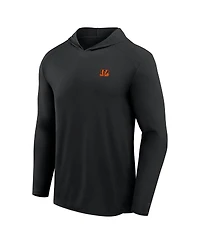 Fanatics Men's Gray Cincinnati Bengals Front Office Power Mono Long Sleeve Hoodie T-Shirt