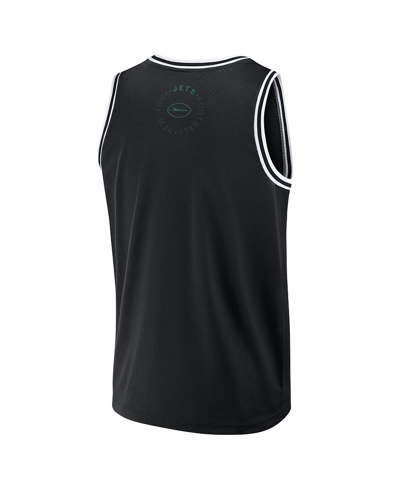 Fanatics Men's Black New York Jets Elements Future Ground Jersey Tank Top