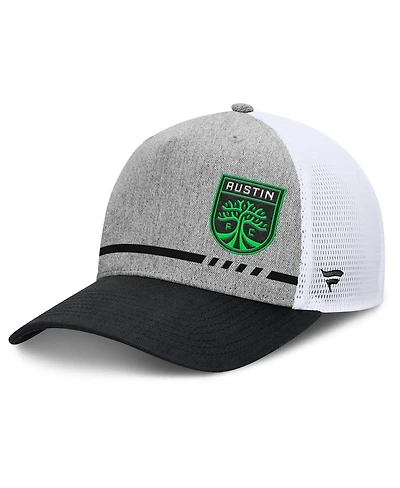 Fanatics Men's Heather Gray Austin Fc Low Block Trucker Adjustable Hat