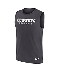 Nike Men's Charcoal Dallas Cowboys Primetime Legend Performance Muscle Tank Top
