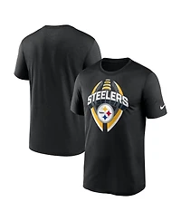 Nike Men's Black Pittsburgh Steelers Big Tall Primetime Legend Icon Performance T-Shirt