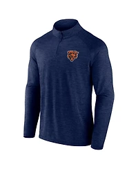 Fanatics Men's Navy Chicago Bears Head-to-Head Raglan Quarter-Zip Jacket