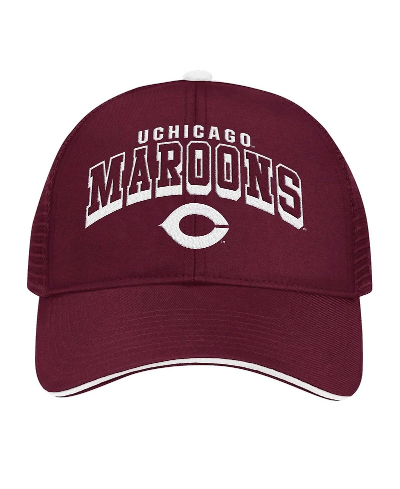 Colosseum Men's Maroon UChicago Maroons Wyatt Primary Team Trucker Adjustable Hat